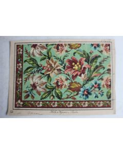Carton tapisserie de Berlin Hertz & Wegener XIXe siècle