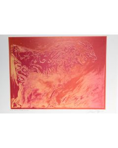 Lithographie originale Felice FILIPPINI Composition abstraite