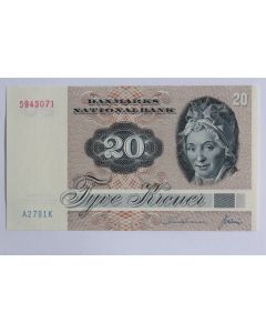 Billet 20 Kroner Danemark type 1972-1979 neuf