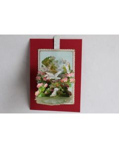 Image chromo dépliant XIXe siècle Colombes diorama
