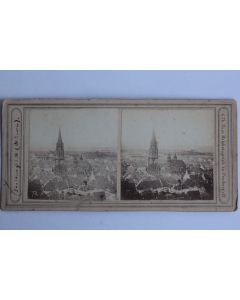 Photographie Vue stéréo Freibourg en Brisgau Allemagne