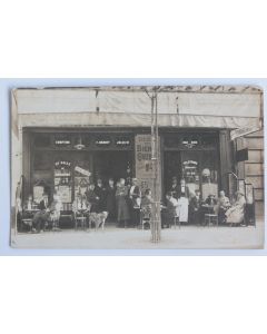 CPA Carte Photo Paris Comptoir P. Benoit Brasserie Bières Gruber