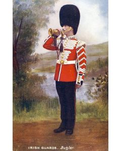 CPA MILITARIA illustrateur Oilette Irish Guards Bugler