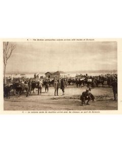 CPA Militaria Peintre armée Serbe Valitch Port Durazzo Guerre