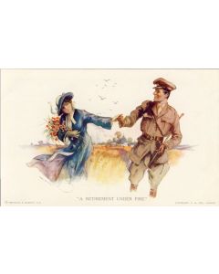 CPA Militaria illustrateur Reinthal & Newman A Retirement under fire