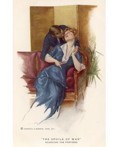 CPA illustrée Couple amoureux guerre The Spoils of war
