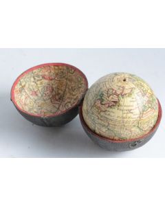 Globe terrestre de poche A New Terrestrial Globe by Nath Hill 1754