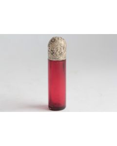 Étui à aiguilles dé à coudre Cristal rubis et argent couture