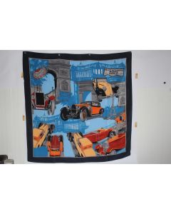 Foulard soie Rallye automobile Monte-Carlo Hôtel Crillon