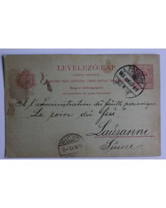 Entier postal Hongrie 1922 cachet pozsony