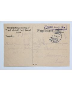 CPA Autriche Friedrichsfed bei Wesel avec cachet 1915