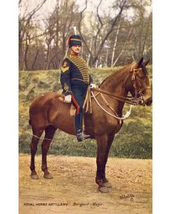CPA MILITARIA illustrateur Oilette Royal Horse Artillery Sergeant Major