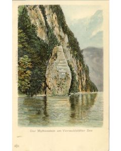CPA Suisse LUCERNE Der Mythenstein am Vierwaldstätter See Rocher Lac