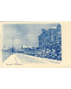 CPA Suisse Fribourg Souvenir d'Estavayer sous la neige