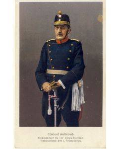 Carte Postale ancienne Colonel AUDEOUD Commandant 1er corps d'armée