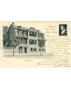 CPA Allemagne Thuringe Weimar Relief Schillerhaus 1900