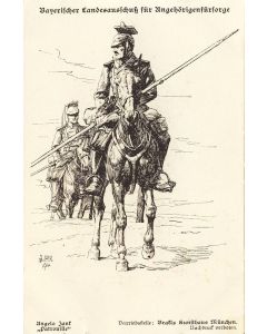 CPA illustrée Ungelo JANK 1914 Guerre 1914-18 Soldat Lancier Cavalier Allemand