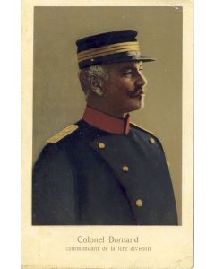 CPA Militaria Suisse Colonel Bornand Commandant de la 1ère division
