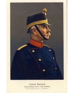 CPA Militaria Suisse Colonel Bornand Commandant de la 1ère division