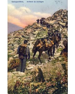 CPA militaria Armée Suisse Artillerie montagne Occupation des frontières