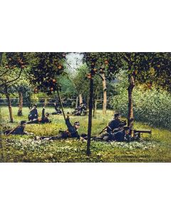 CPA Militaria Suisse Guerre Infanterie Mitrailleurs in Aktion 1914/15 