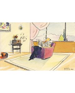CPA illustrée M. FATIA 1939