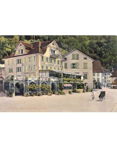 CP photo Suisse URI Flüelen Hôtel weisses Kreuz and Post Hôtel de la Croix Blanche