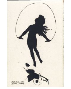 CPA illustrée DIEFENBACH Petite fille à la corde à sauter