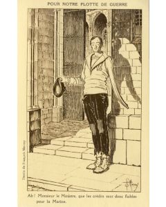 CPA illustrée François MERCEY Guerre Mort vivant Patrie Satire RARE