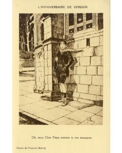 CPA illustrée François MERCEY Guerre Mort vivant Patrie Satire RARE