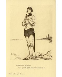 CPA illustrée François MERCEY Guerre Mort vivant Patrie Satire RARE