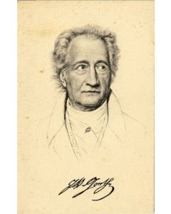 CPA illustrée Wolfgang Von GOETHE Poète allemand Allemagne Célébrité