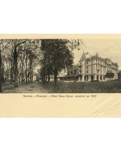 CPA Suisse Genève Champel - Hôtel Beau Séjour 1914