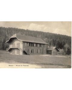 CPA Suisse Vaud Bassins Colonie de Vacances 1911