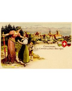 CPA Suisse Vaud Centenaire du canton de Vaud 1803-1903 Rare