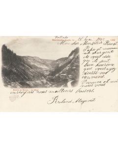 CPA 39 JURA Morez entrée de Morez Le Haut 1902