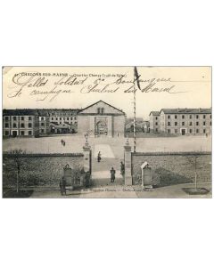 CPA 51 MARNE Chalons sur Marne Quartier Chanzy Soldat Caserne