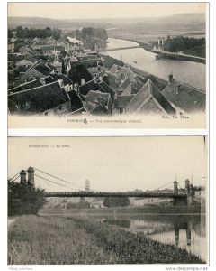 2 CPA 51 MARNE DORMANS Vue du Pont