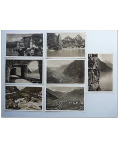 7 CPA Suisse Schwytz Oberalpstrasse Axenstrasse Erstfeld Brunnen