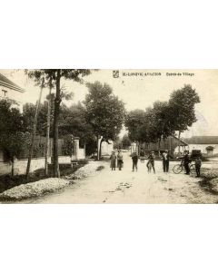 CPA 21 COTE D´OR LONGVIC AVIATION (DIJON) Entrée du village animé enfants