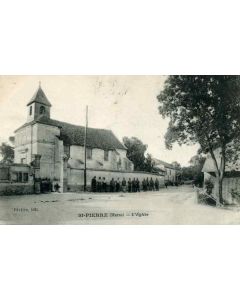 CPA 51 MARNE  St PIERRE L´Église animé