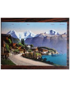 CP Suisse Berne Vue sur les montagnes et lac Thunersee Jungfrau