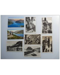 8 CPA Suisse Tessin Lago di Lugano Morcote