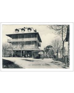 CPA 73 SAVOIE Aiguebelette Hôtel Bellevue animé