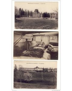 3 CPA 38 ISERE Seyssuel Sanatorium Buanderie Machine à laver