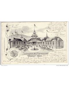 CPA Suisse Vaud Souvenir de l´Exposition VEVEY 1901