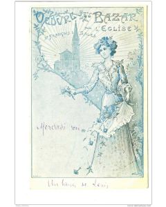 CPA illustrée Œuvre du Bazar Église St François de Sales