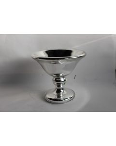 Coupe verre églomisé mercurisé