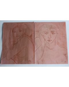 Dessins originaux Maurice BARRAUD sanguine
