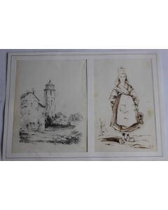 Dessins signés fin XIXe siècle